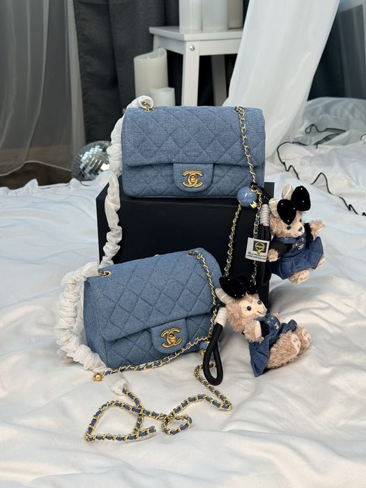 Сумка Chanel Classic Flap Mini Denim Blue