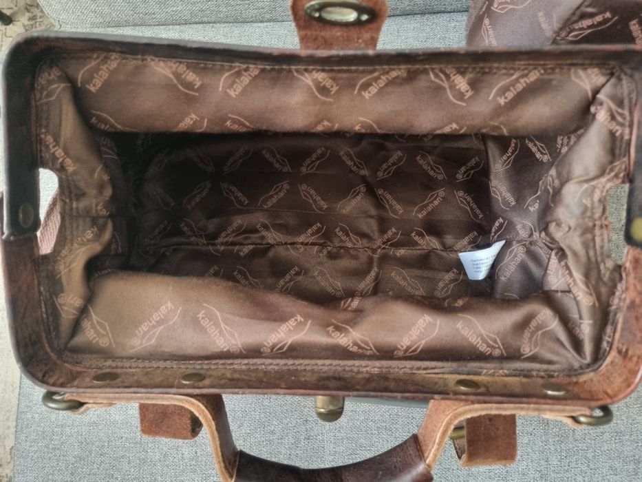 Bolsa Kalahari  LS-34 doctor's case em pele para material fotográfico