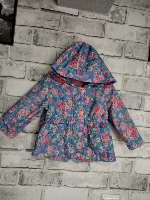 kurtka kurteczka przeciwdeszczowa wiatrówka przejściowa kwiatki 74