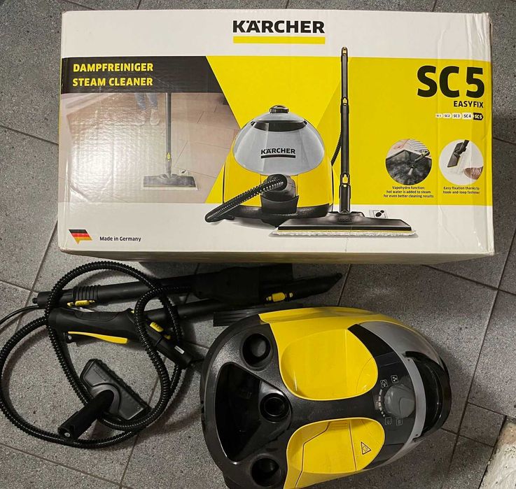 Parownica Karcher SC 5 EasyFix – Najmocniejsza, Zestaw