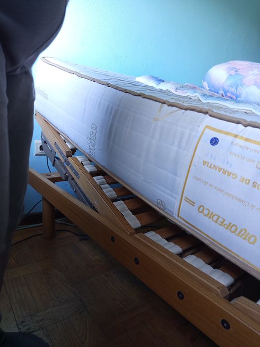 Cama elétrica com colchão
