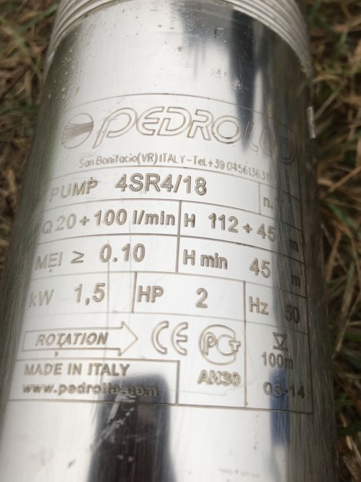 Продам Pedrollo 4SR/18 глибинний насос на 3 фази