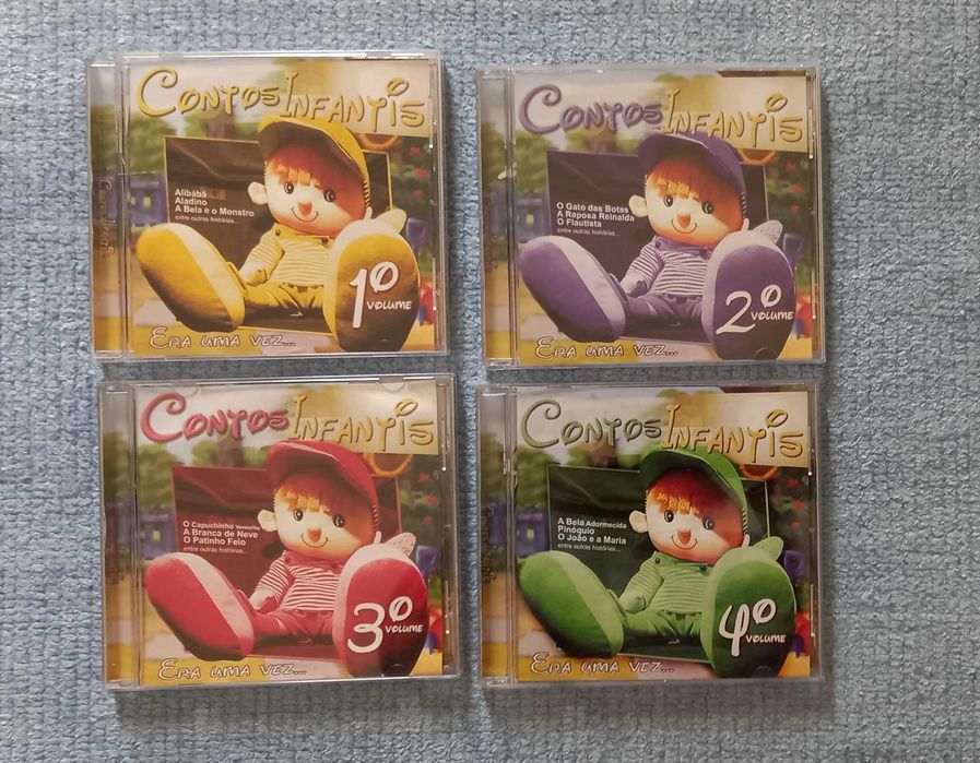 Contos infantis, vários e CD de músicas: No Jardim de Infância