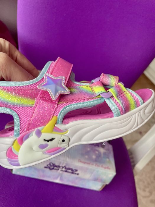 Нові светящиеся босоножки сандали Skechers 25 розмір