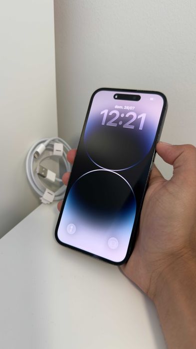 Aceito troocas/retomas. Apple iPhone 14 Pro Max 128GB 100% "preto" + cabo