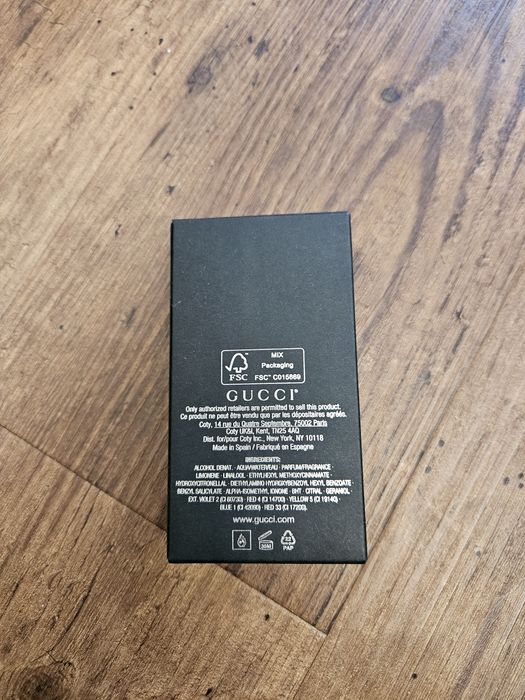 Pusty flakon Gucci Guilty, 50ml + pudełko