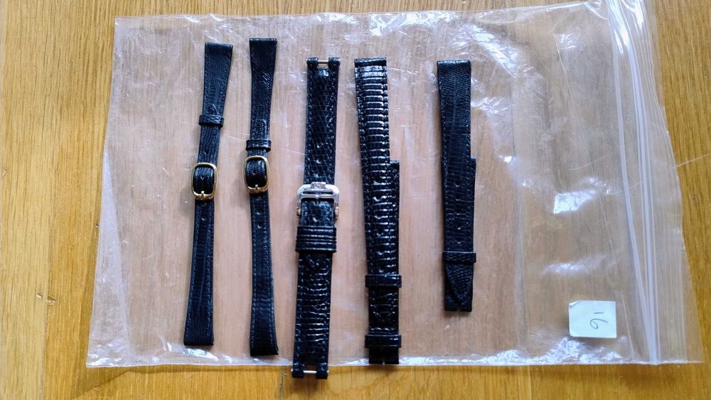 Oryginalne skórzane paski do zegarków.