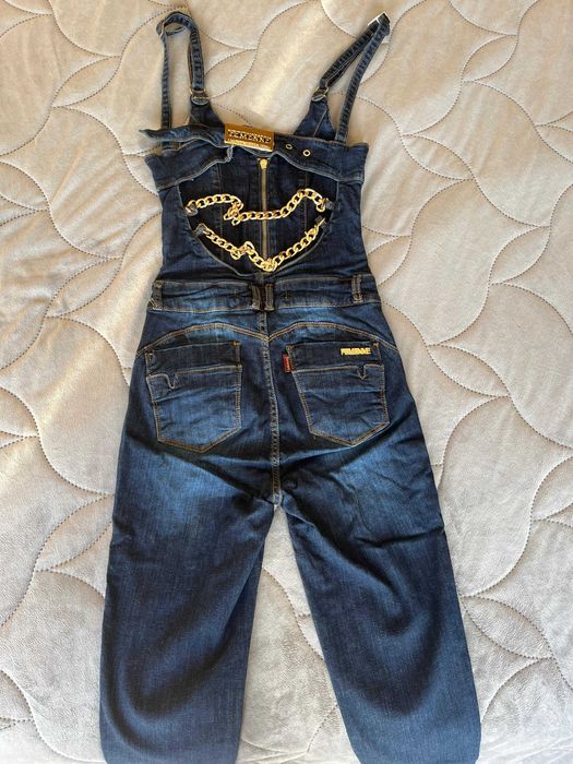 macacão Femenne jeans deluxe