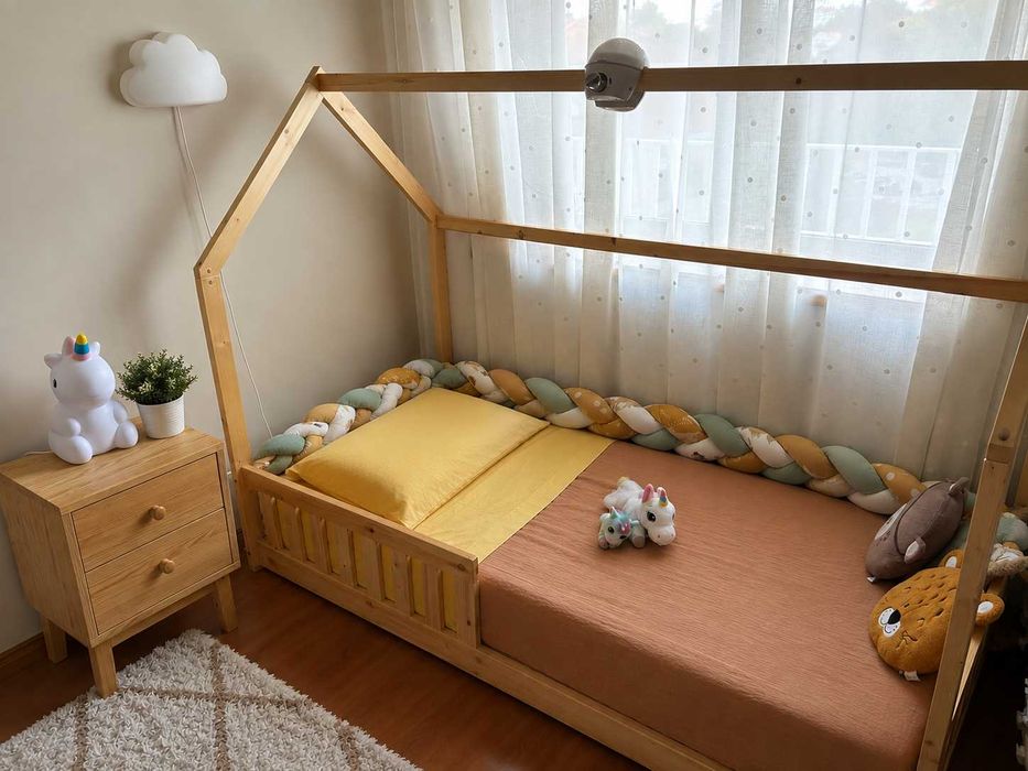 Cama Montessori Natural hôma – 90x190 cm – Madeira