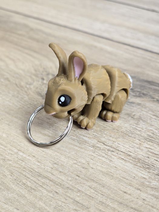 Breloczek Królik 3d - Brelok Druk3d fidget Keychain mixGadzet