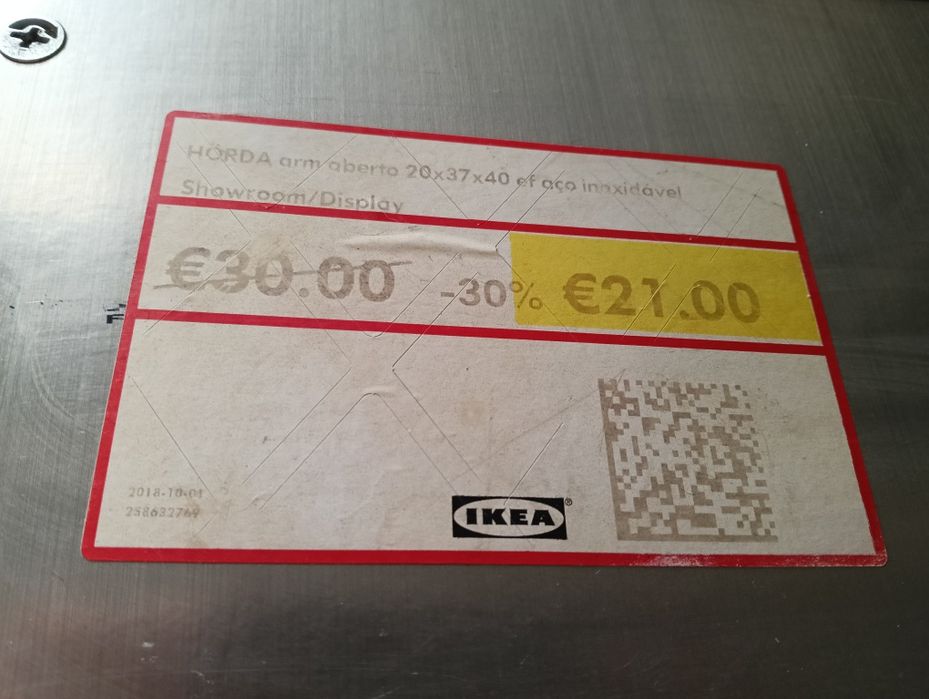 Módulo armário Horda Ikea aço