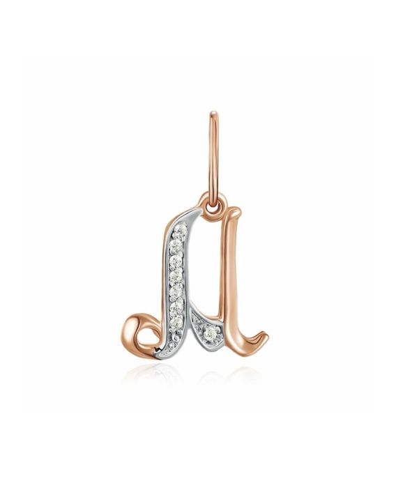 Золотий кулончик «Літера М»