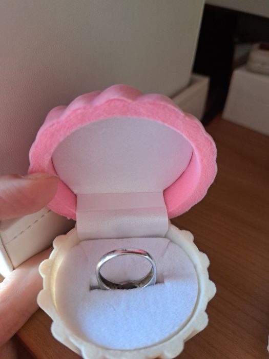 Anel de prata com madre perola