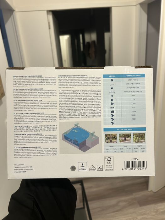 Filtro para lago OASE Filtral UVC 3000