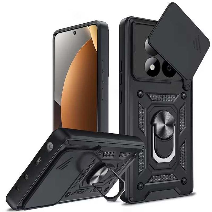 Capa Antichoque com Suporte para Xiaomi Redmi Note 15 5G
