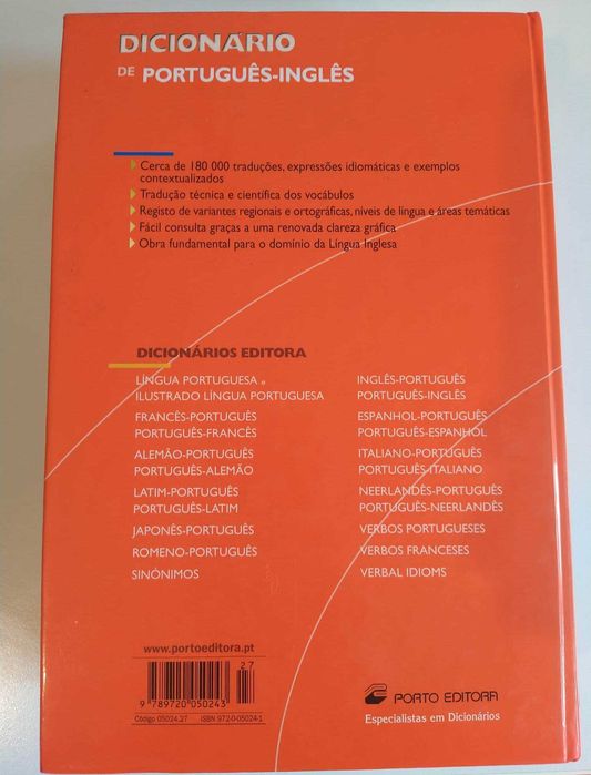 Dicionários Inglês-Português/Português-Inglês - Porto Editora
