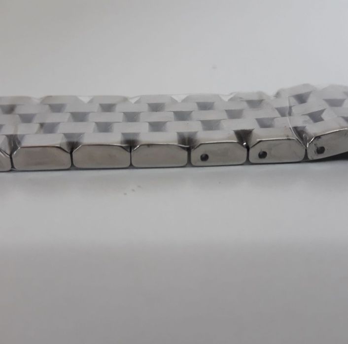 Bracelete Metálica Solida Enginner 20mm 22mm 24mm Fecho Báscula