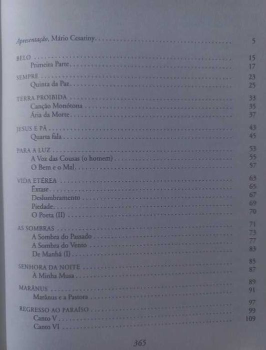 Poesia de Teixeira de Pascoaes - Organização de Mário Cesariny