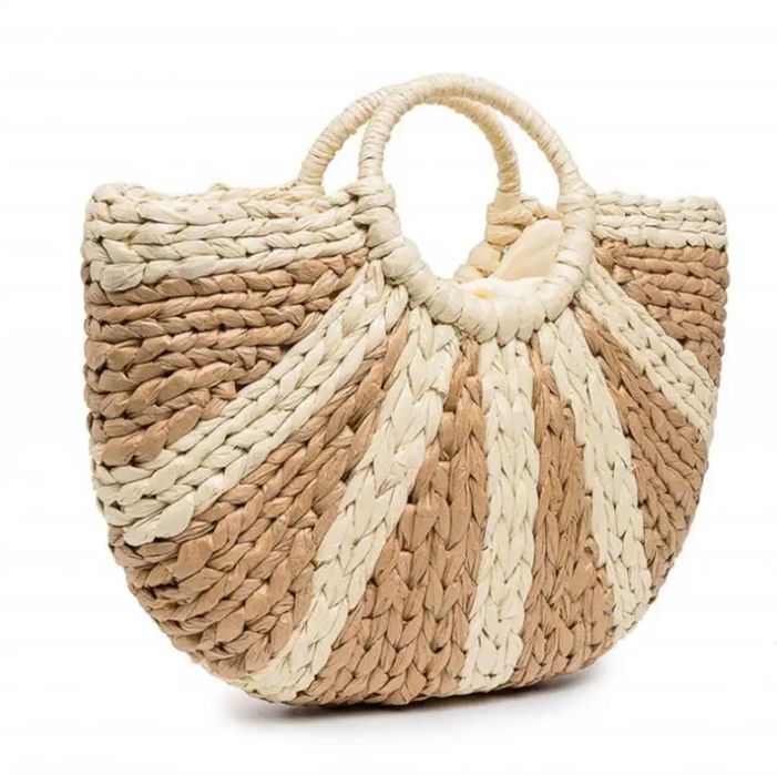 Pleciona Torebka Z Podszewką