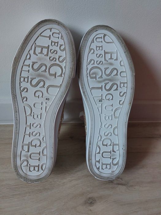 Кеди з текстилю Guess 40 золотистий