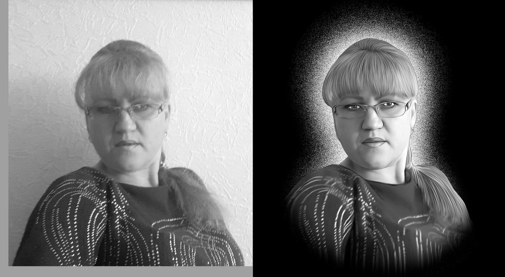 Ретуш портретів на пам'ятник для гравірувальних станків