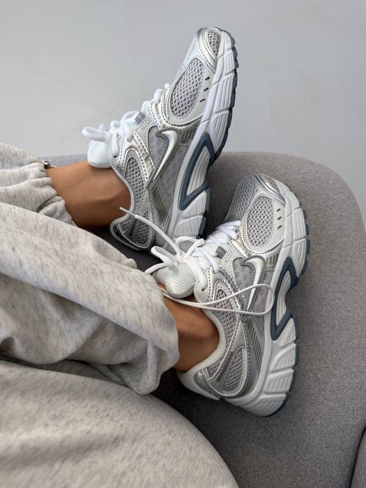 Кросівки Кроссовки NIKE ZOOM V5 RNR Silver White Серебрянный Белый Срібний Білий Кросовки демісезон