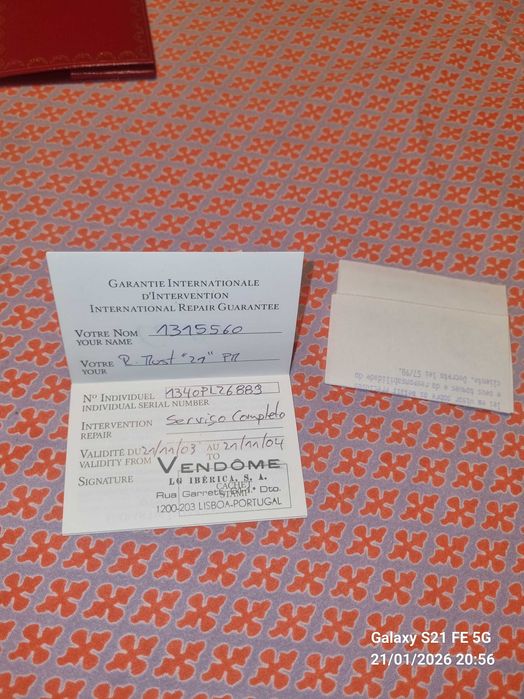 Relogio cartier must 21 mulher