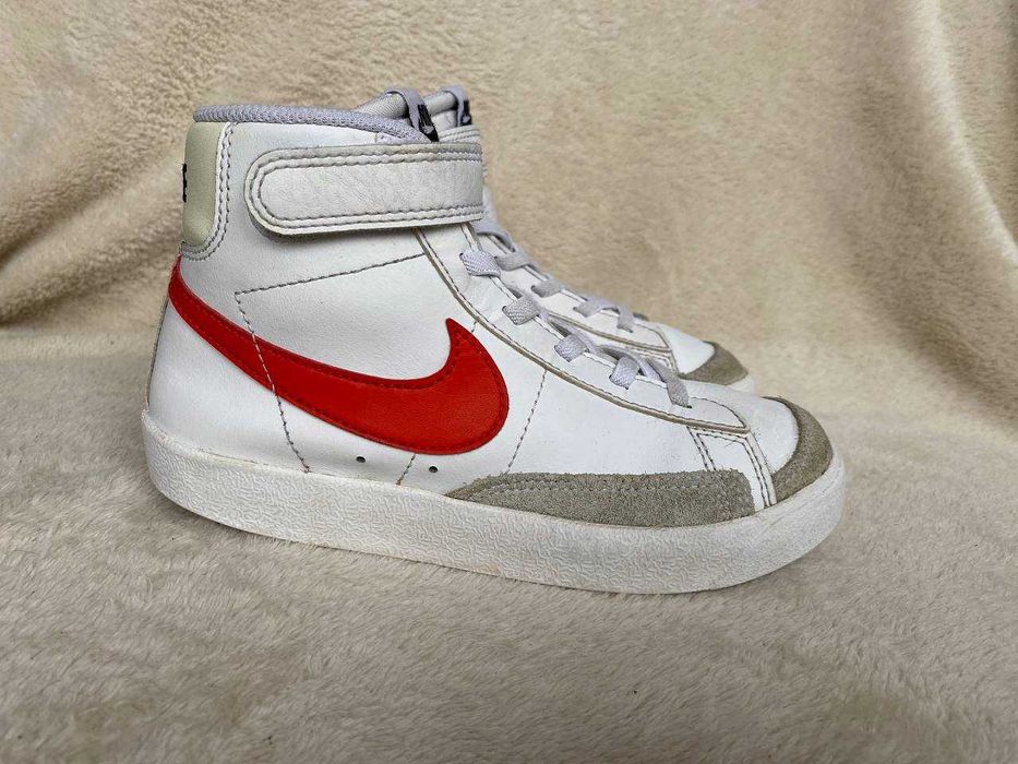 високі шкіряні кросівки хайтопи Nike Blazer унісекс, розм 31,5