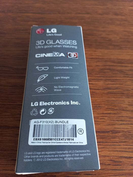 LG 3D Glasses AG-F310 x2