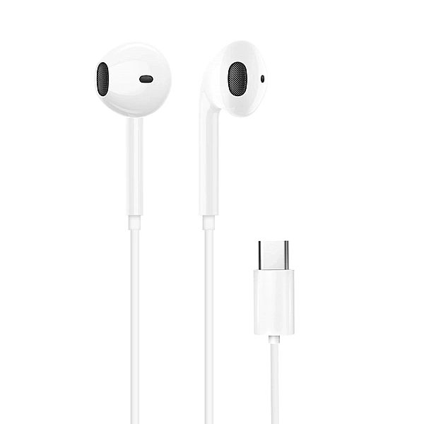 Dudao słuchawki douszne ze złączem USB Typu C biały (X3C)