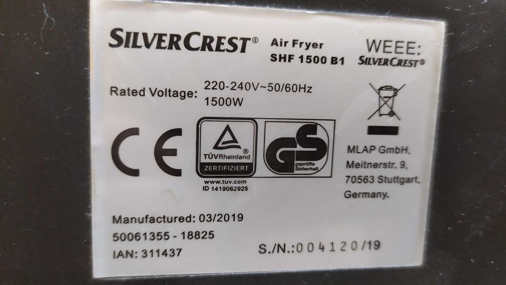 Корпус для аерогриля Silver Crest