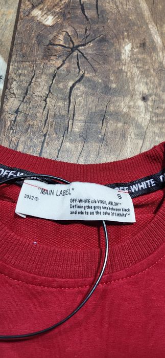 Off white bluza bordowa bordo męska młodzieżowa unisex S