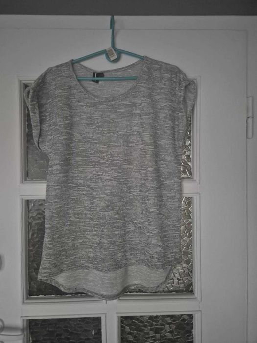 Szara ażurowa bluzeczka XL