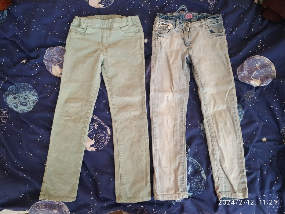 Штани вельветові, джинси