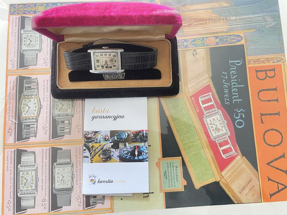 Zegarek Bulova model President z 1930 roku