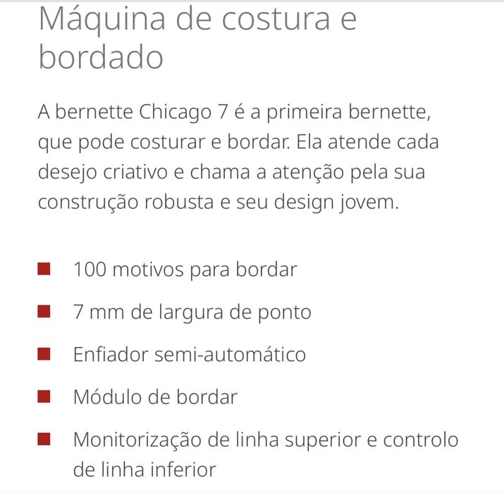 Maquina de costurar e bordar bernette Chicago 7