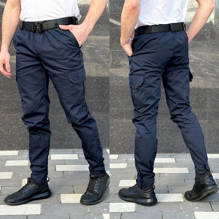 Штани карго Rextim basic чоловічі сині, чорні, олива, камуфляжні