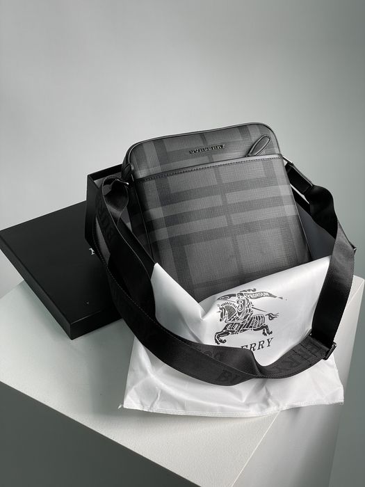 Чоловіча сумка Burberry мужская сумка барсетка мессенджер через плечо