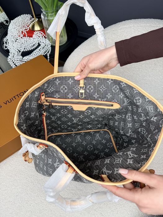 Louis Vuitton Neverfull MM Monogram Denim Monogram / сумка луї вітон