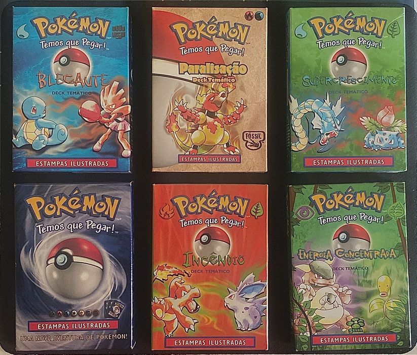 Pokémon TCG Vintage 1999/2000 – Coleção Devir – 7 Produtos Originais