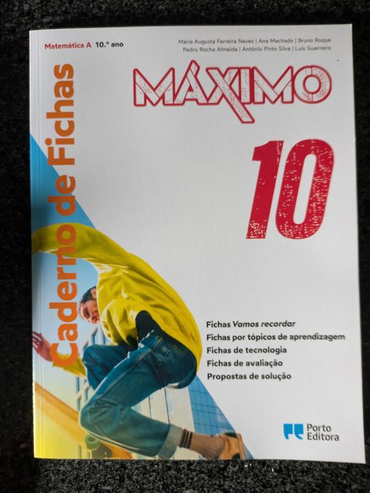 Manual de Matemática A - MÁXIMO 10 + Caderno de Atividades NOVOS