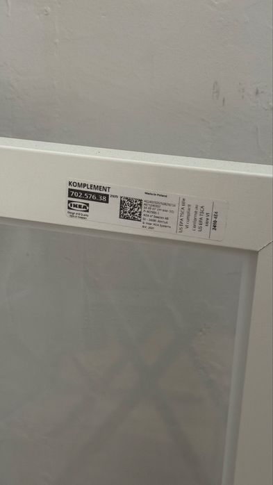 Prateleira vidro PAX IKEA NOVO