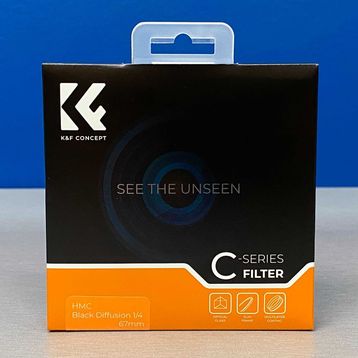 K&F Concept Black Diffusion 1/4 Slim 67mm (Filtro Black Mist) - SELADO