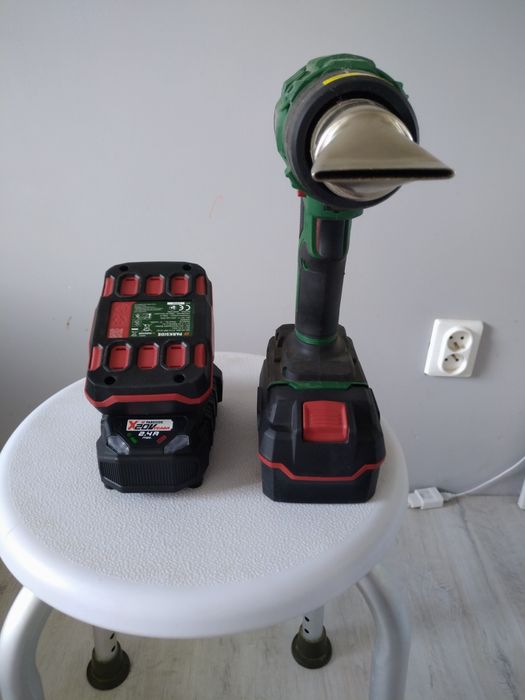 Suszarka opalarka 20v 2 baterie ładowarka