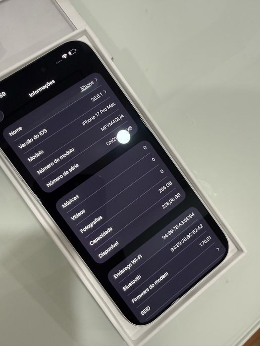 iPhone 17 Pro Max 256GB Silver