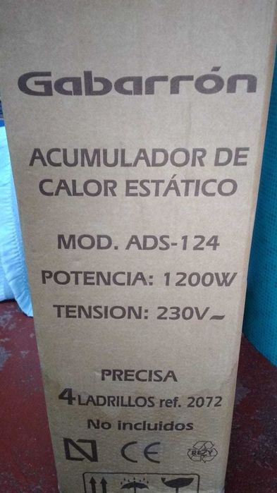 Acumulador de calor estático Gabarrón ADS 124 - Novo