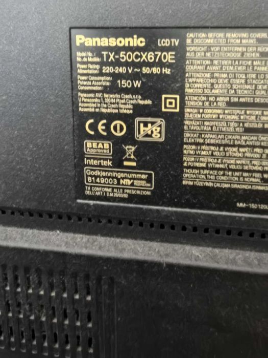 Telewizor Panasonic TX-50CX670E 50 Cali