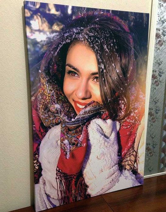 Печать фото картин на холсте. Портрет по фото. Интерьерные картины