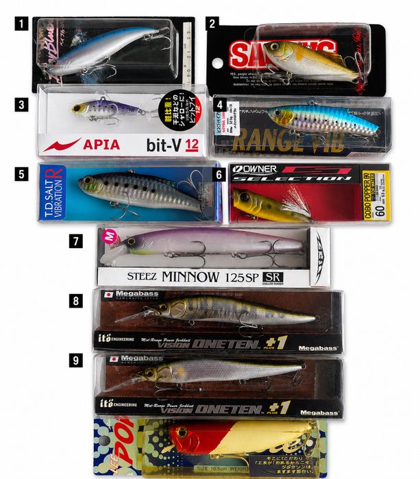 Воблери Smith Luna 47  Megabass range vib  шнур  флюорокарбон Sunline трійники gamakatsu