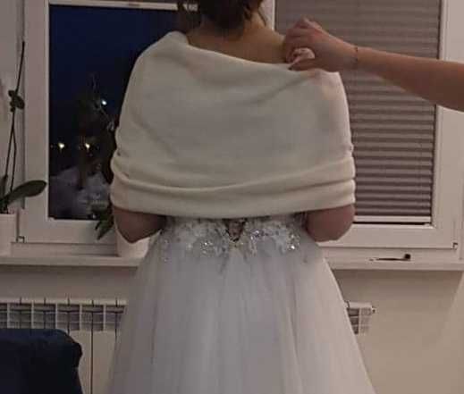 Komin ślubny nowy ecri